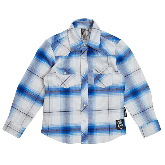 Blue & White Knuckleheads Flannel