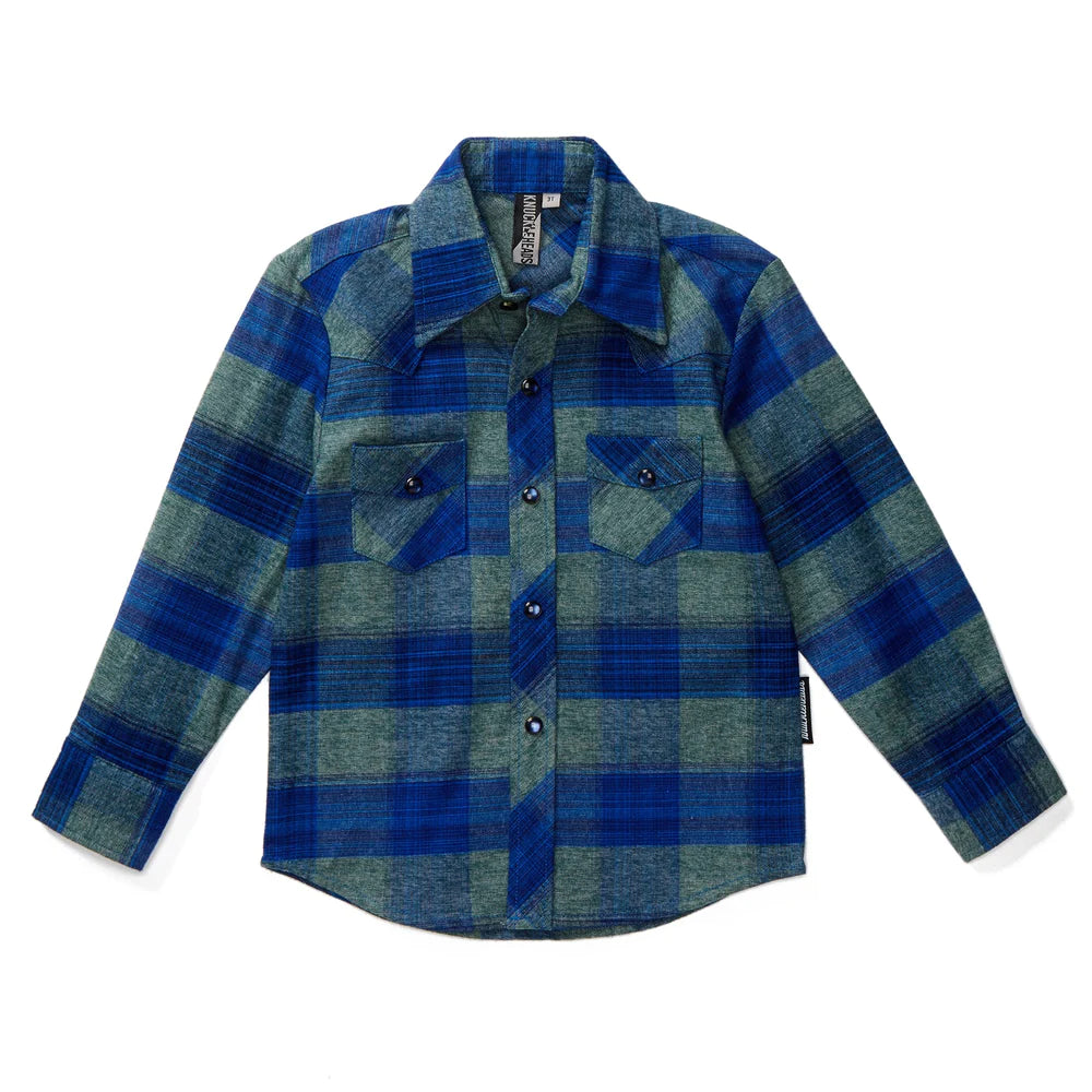 Blue & Grey Knuckleheads Flannel