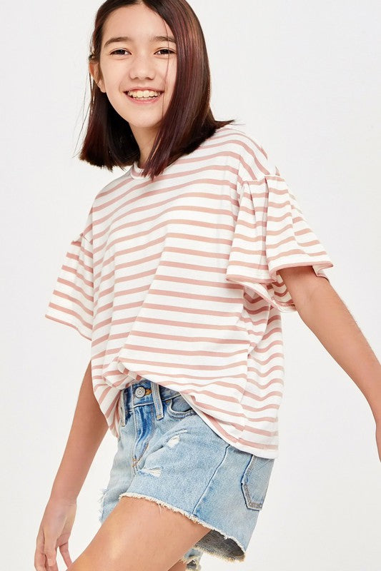 Striped Knit Top