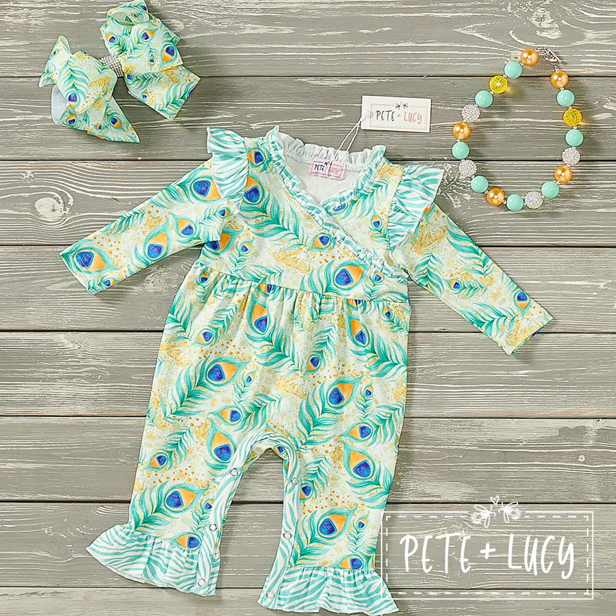 Peacock Romper