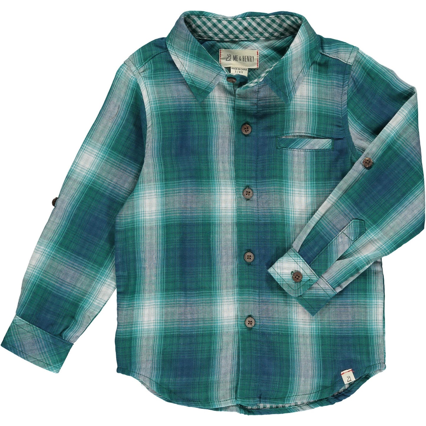 Atwood Plaid Shirt -Teal