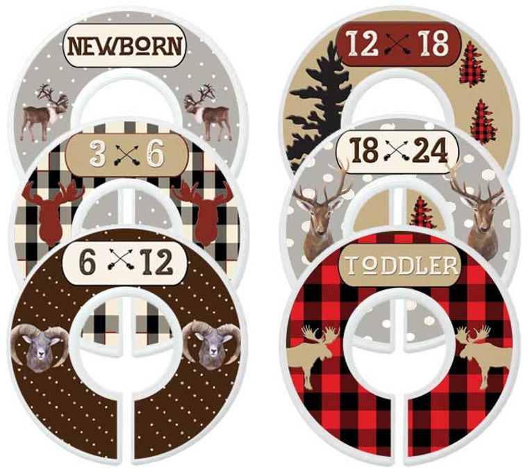 Baby Boy Closet Dividers-  Lumberjack