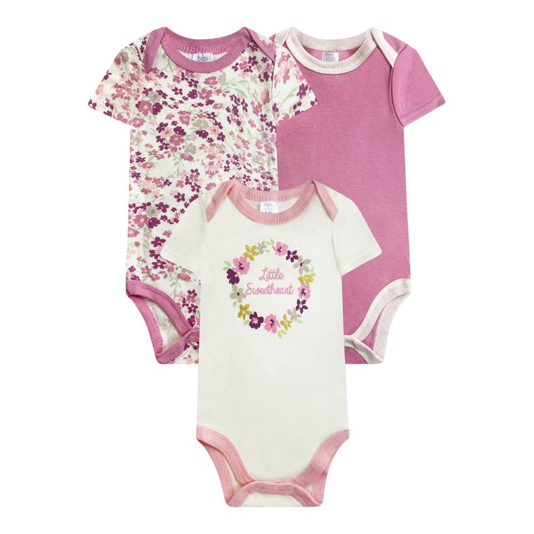 3 Pack Onesies - Little Sweetheart