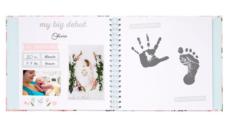 Baby's Memory Book and Sticker Set, Floral