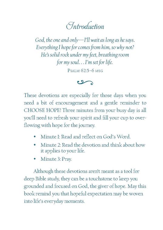 Choose Hope: 3-Minute Devotions for Women